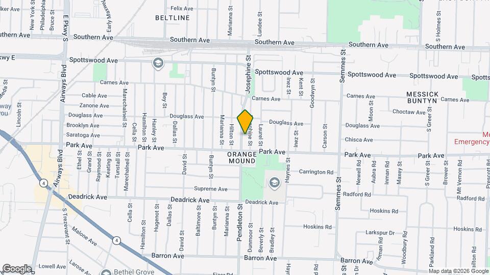 842 Pendleton St Map and Location Details