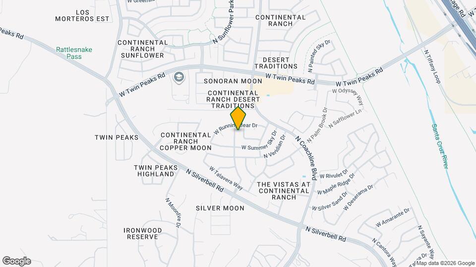 9030 N Silver Moon Way Map and Location Details