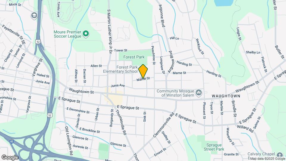 1136 Marne St Map and Location Details