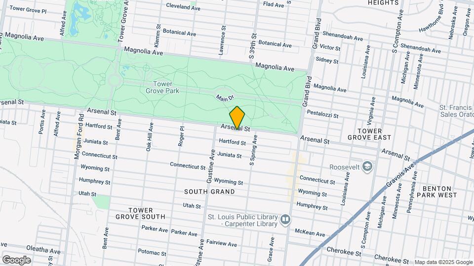 3840-3842 Arsenal St Map and Location Details