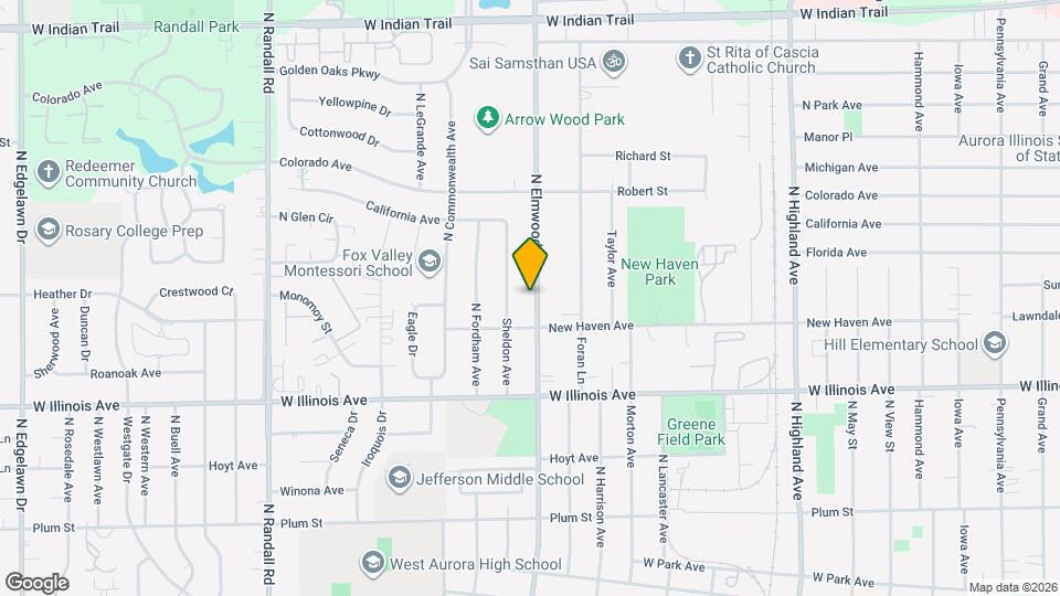778 N Elmwood Dr Mapa y Detalles de la Ubicación