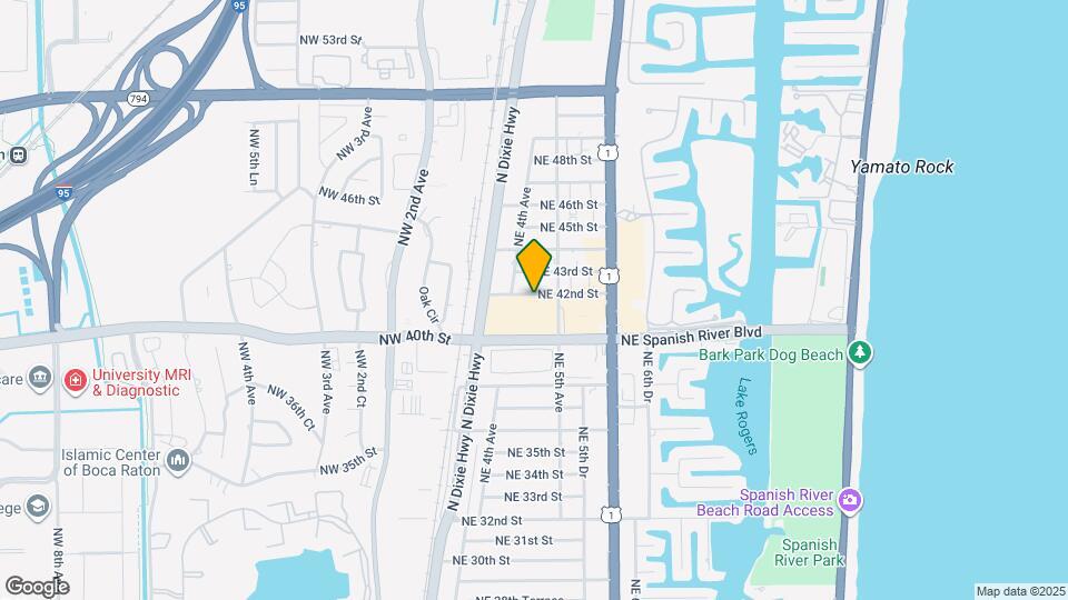 450 NE 42nd St Map and Location Details