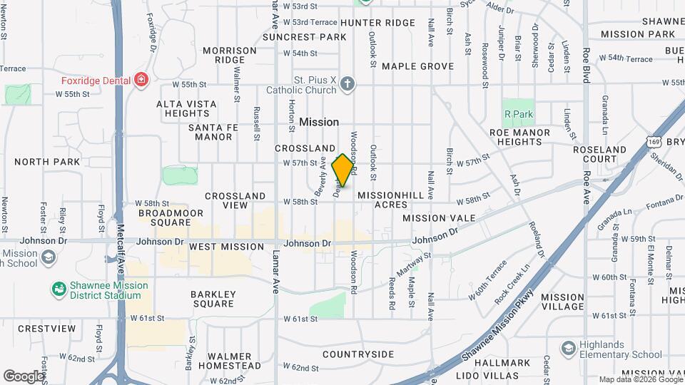 5737 Dearborn St Map and Location Details