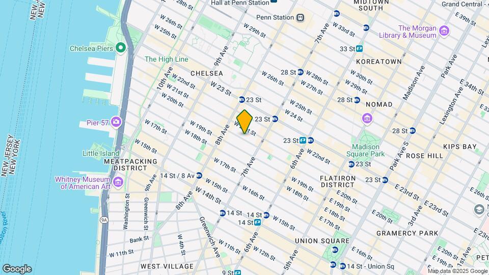 227 W 20th St Map and Location Details
