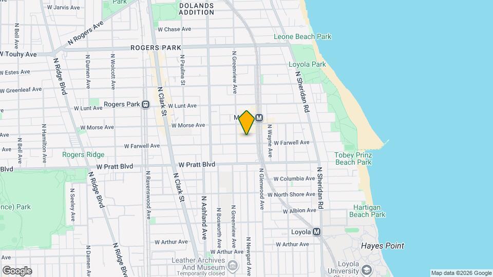 1426 W Farwell Ave, Unit 3 Mapa y Detalles de la Ubicación