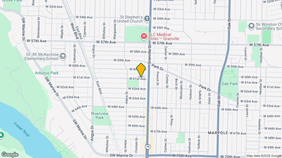 1512 W 61st Ave Map and Location Details