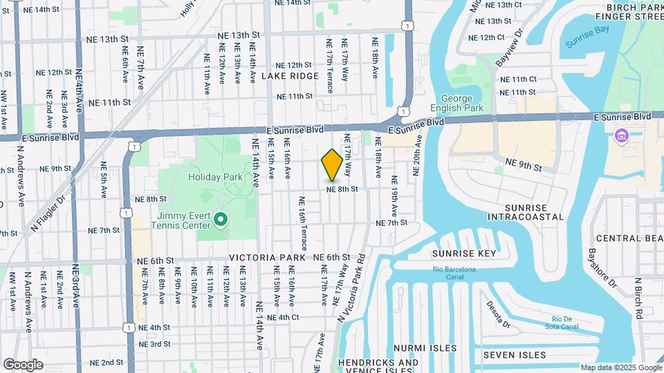 1721 NE 8th St Map and Location Details