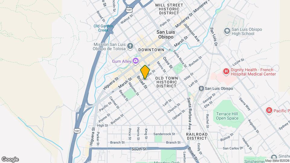 1312 Broad St Map and Location Details