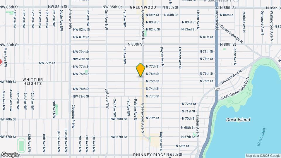 7501 Greenwood Ave N Map and Location Details