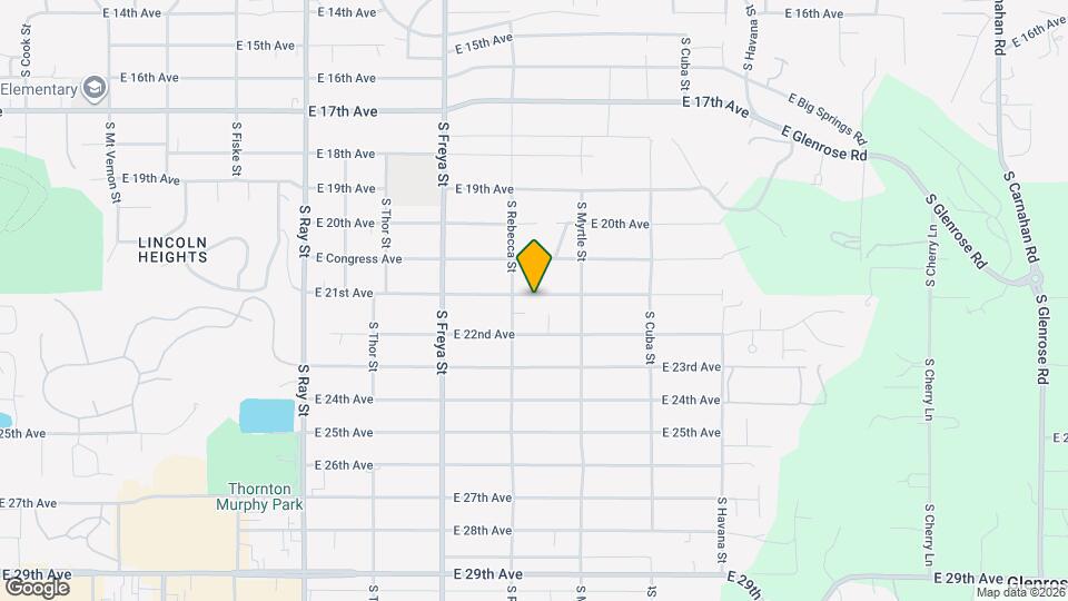 3820 E 21st Ave Map and Location Details