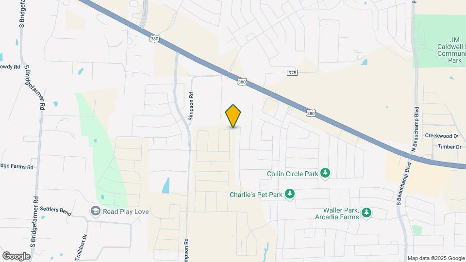 727 Ponderosa Ln Map and Location Details