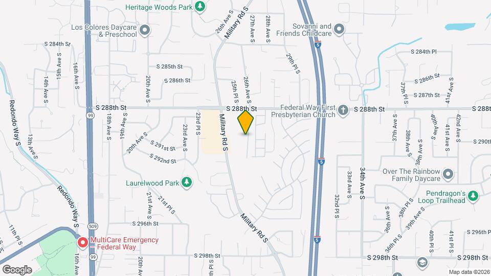 2525 S 288th St, Unit 3 Mapa y Detalles de la Ubicación