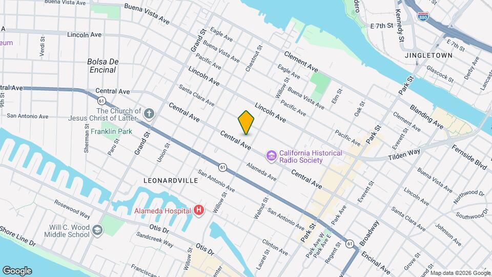 2057 Central Ave Map and Location Details