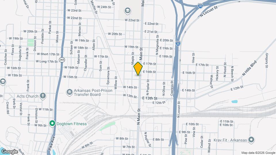 1503 N Main St Map and Location Details