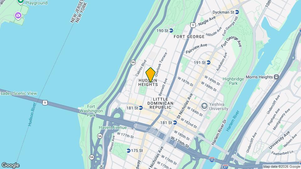 540 Fort Washington Ave, Unit 2F Map and Location Details
