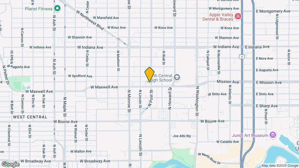 802 W Maxwell Ave Mapa y Detalles de la Ubicación