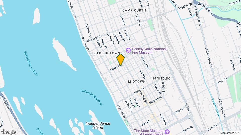 1730 Susquehanna St Map and Location Details