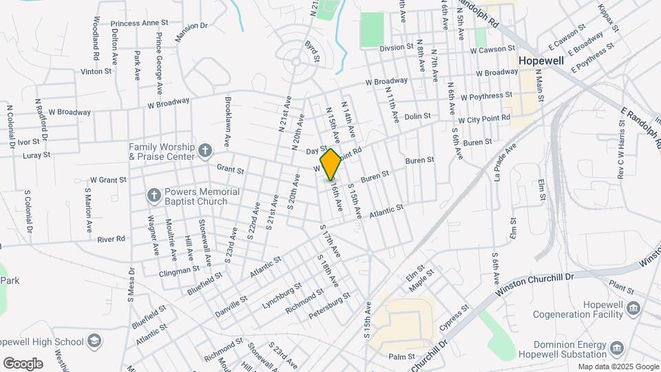 1605 Buren St Map and Location Details