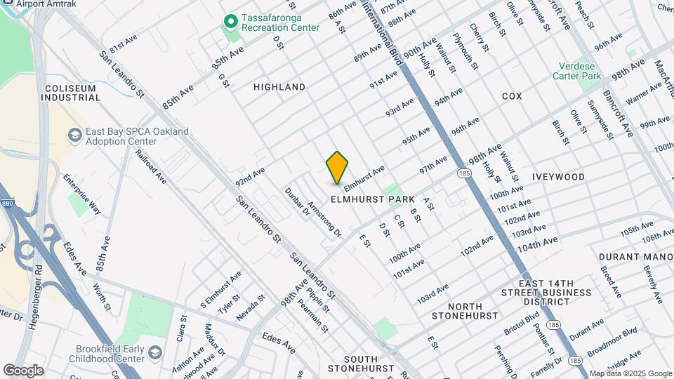 9509-9519 E St Mapa y Detalles de la Ubicación