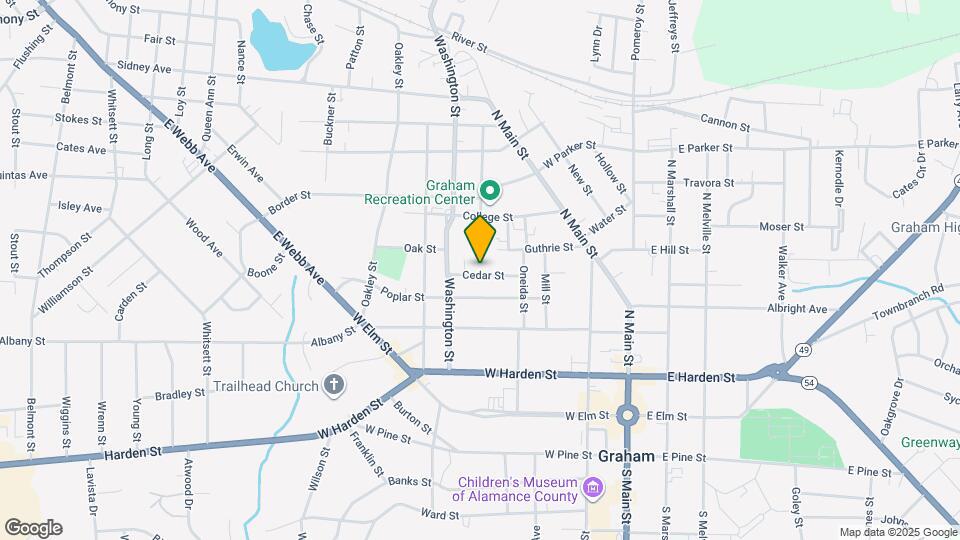 321 Cedar St Map and Location Details