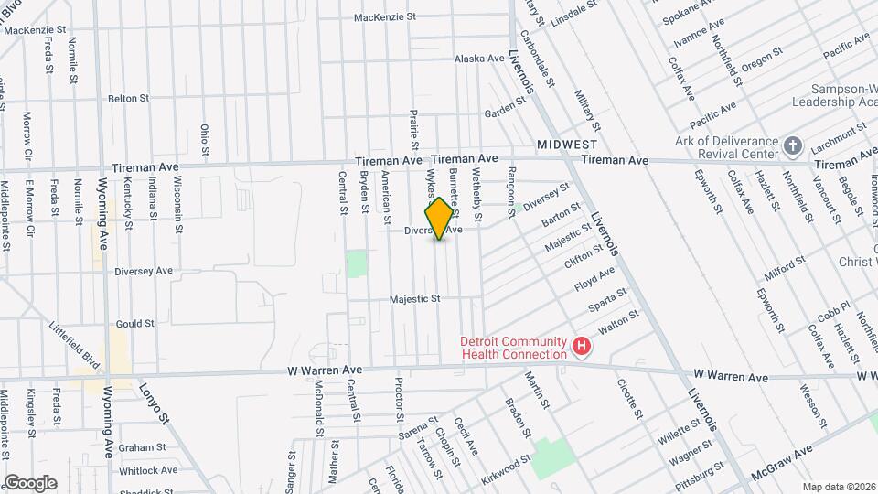 7526 Wykes St Map and Location Details