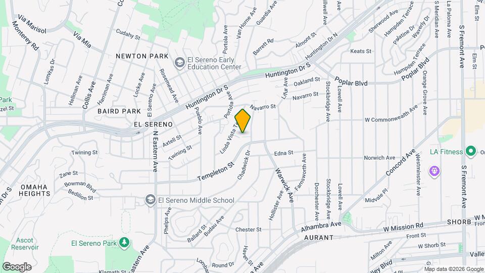 3411 1/2 Chadwick Dr Map and Location Details