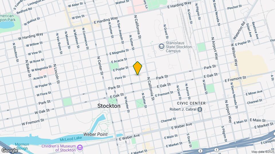 729 N Sutter St Mapa y Detalles de la Ubicación