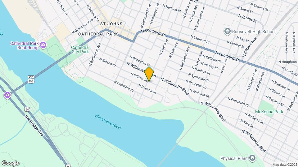 6834 N Tyler Ave Map and Location Details