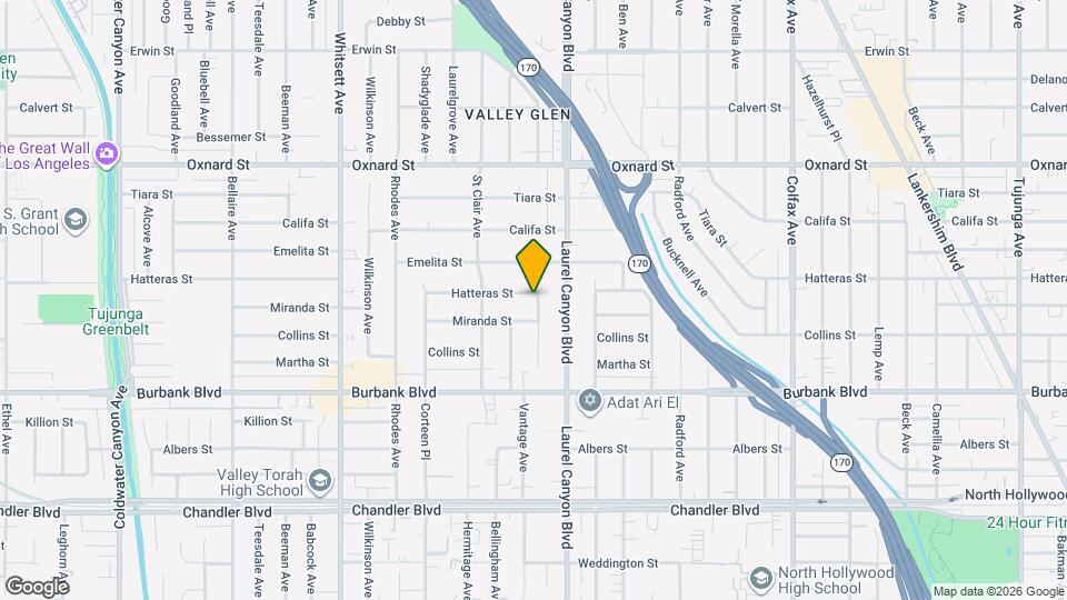 12136 Hatteras St Map and Location Details