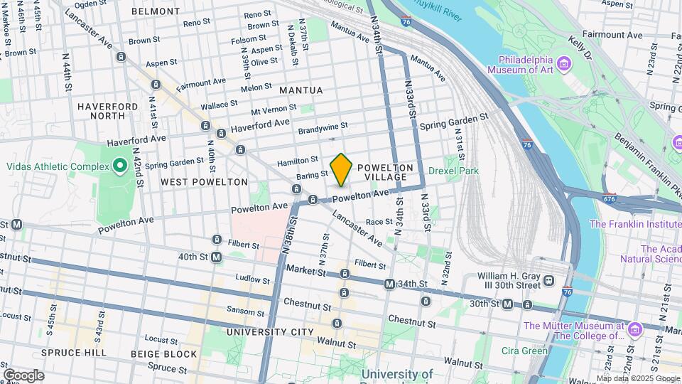 3611 Powelton Ave Map and Location Details