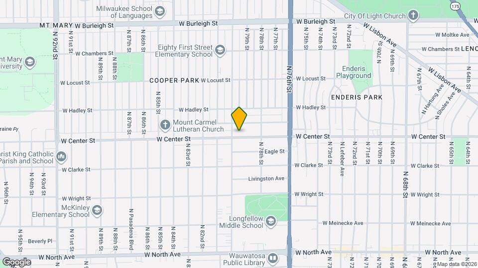 7914 W Center St, Unit 7914 W Center Street  Unit # 1 Mapa y Detalles de la Ubicación