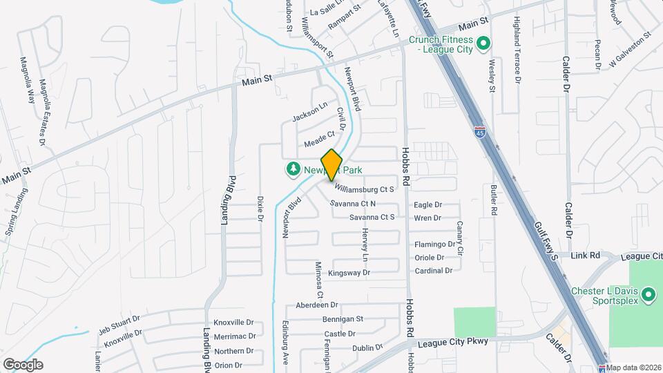 2119 Williamsburg Ct S Map and Location Details