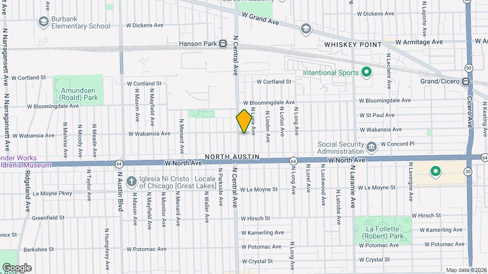 1651 N Central Ave Map and Location Details