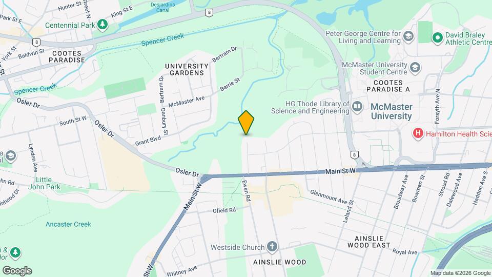 45 W Park Ave Map and Location Details