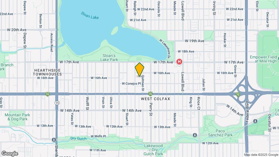 1550 N Raleigh St Map and Location Details