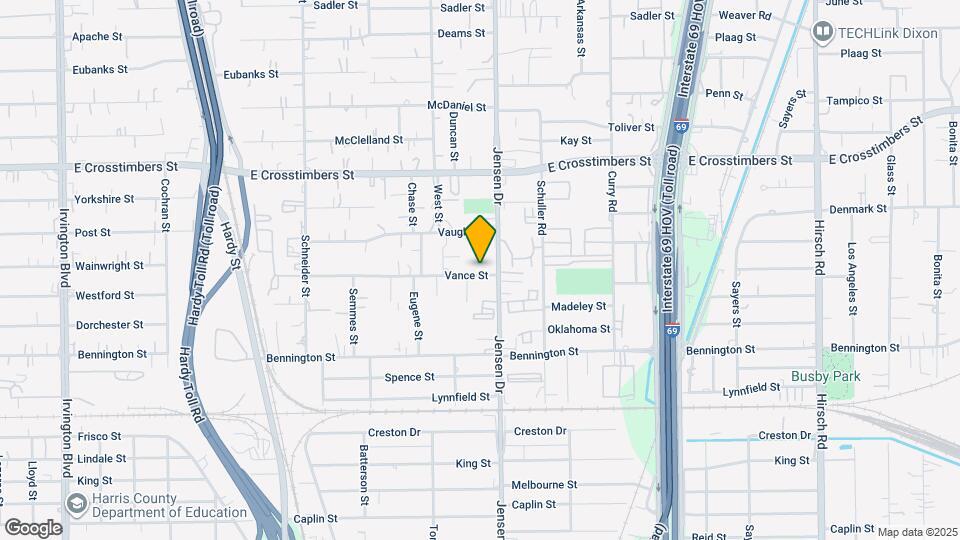 7301 Jensen Dr Mapa y Detalles de la Ubicación