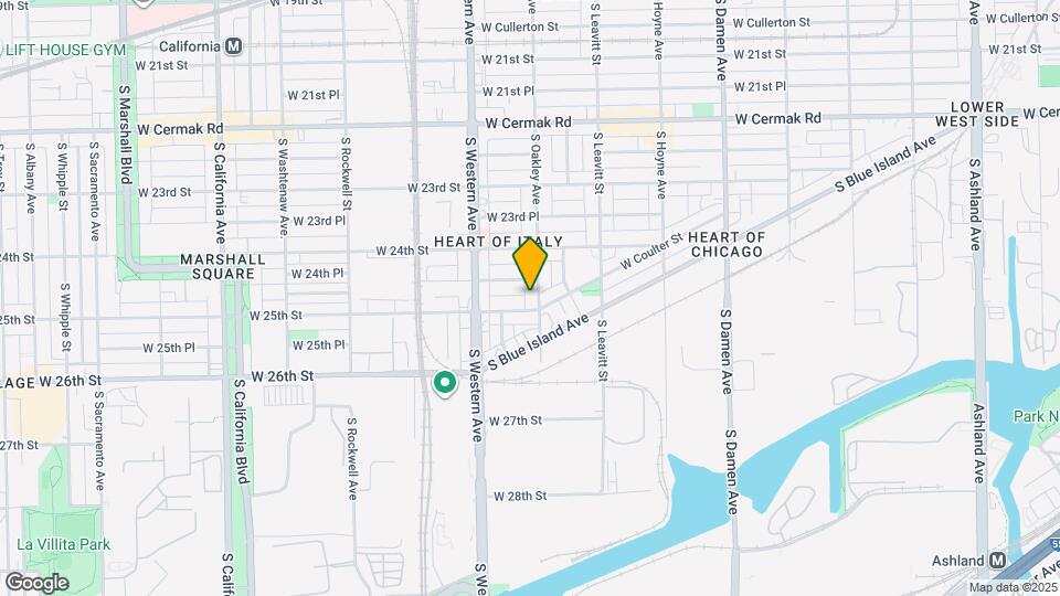 2448 S Oakley Ave Mapa y Detalles de la Ubicación