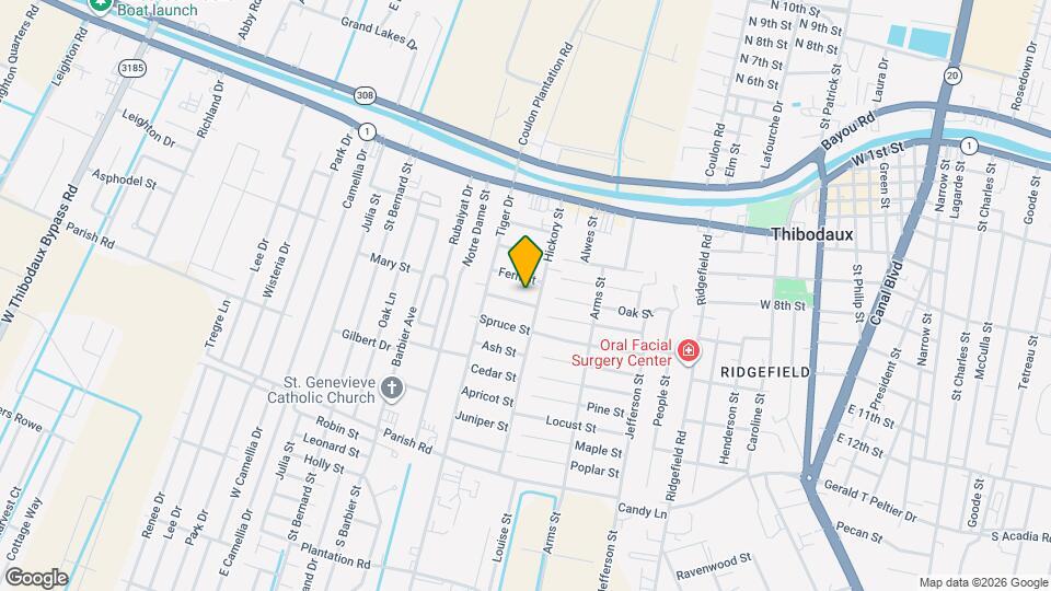 107 Hackberry St Map and Location Details