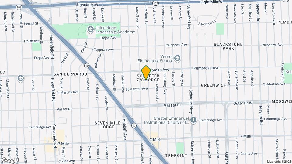 19743 Freeland St Map and Location Details