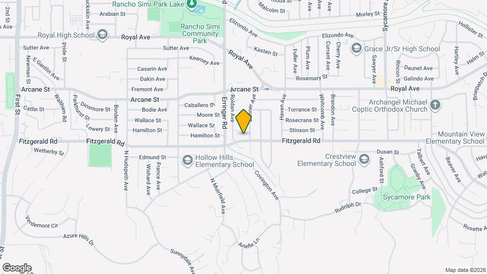 1965 Fitzgerald Rd Map and Location Details