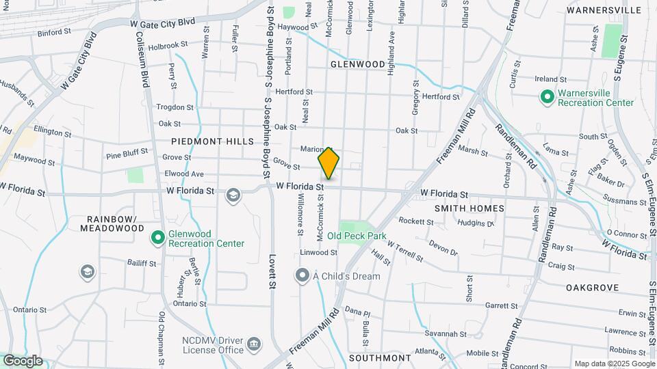 1206 W Florida St Map and Location Details