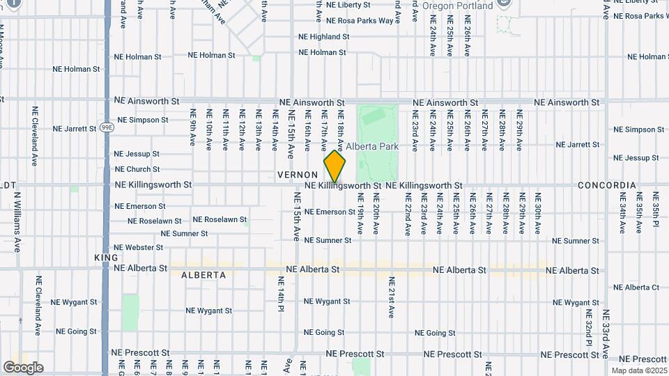 1724 NE Killingsworth St Map and Location Details
