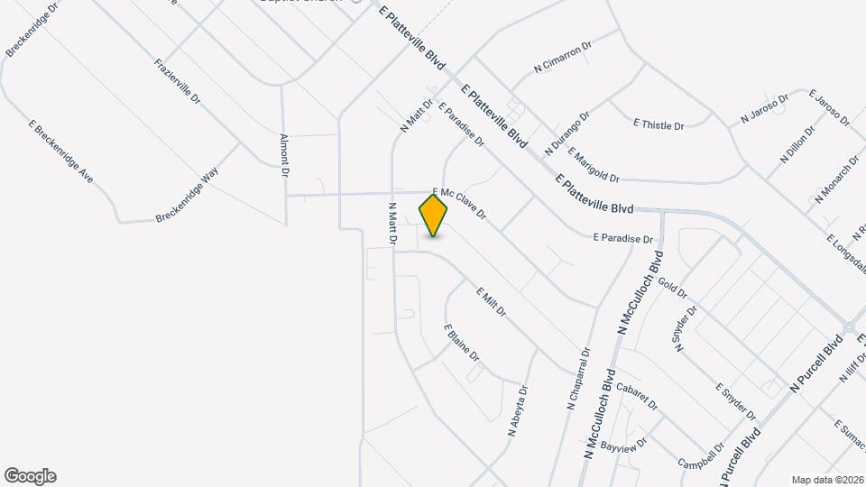 531 E Milt Dr Map and Location Details