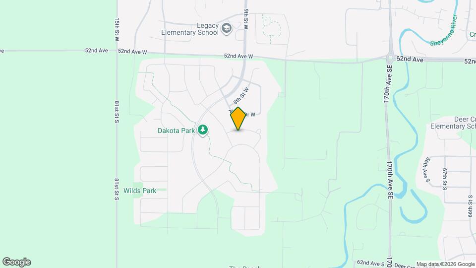 821 Cathy Dr W Map and Location Details