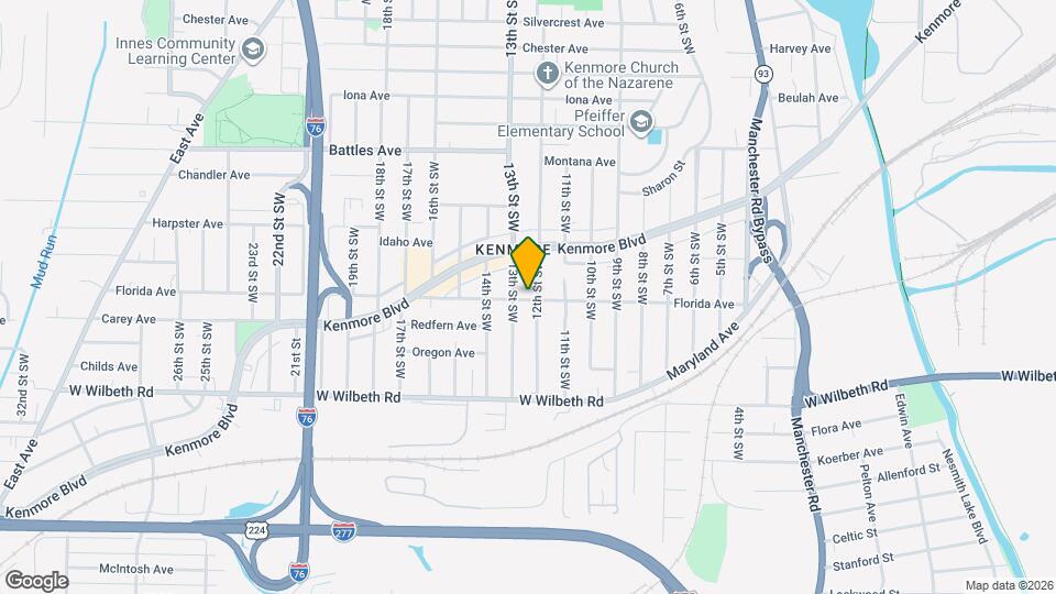 823 Florida Ave Map and Location Details