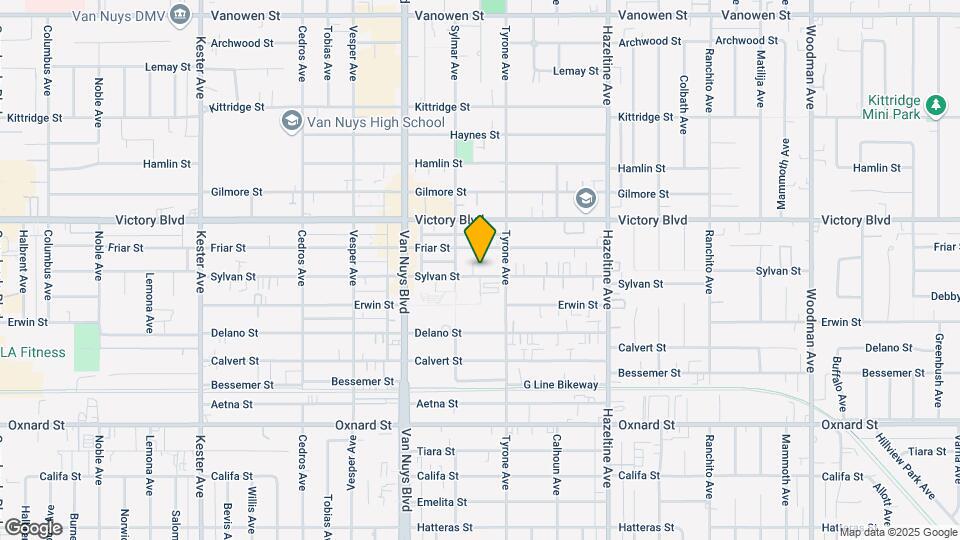14333 Sylvan St Mapa y Detalles de la Ubicación