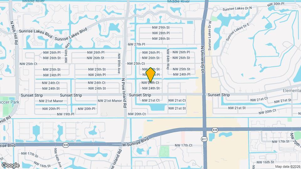 8630 NW 24th Ct Map and Location Details