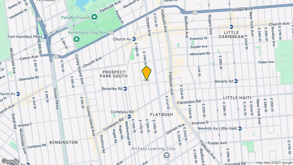 182 E 19th St Map and Location Details