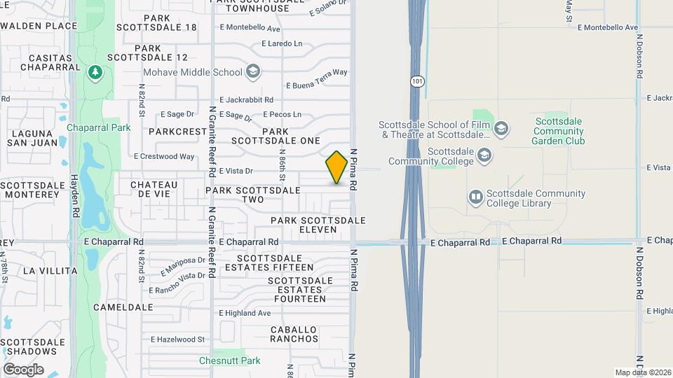 8731 E Sandalwood Dr Map and Location Details