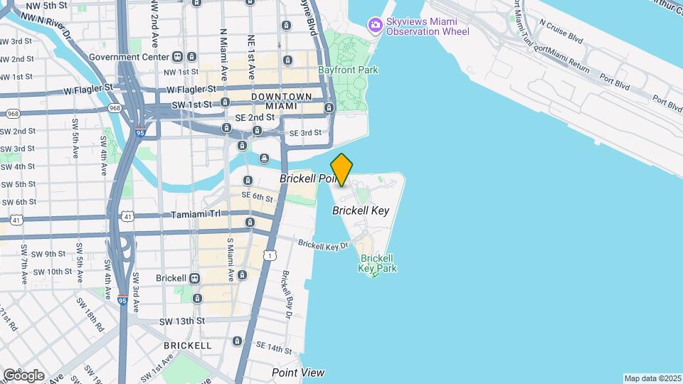 801 Brickell Key Blvd, Unit 3204 Map and Location Details